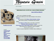 Tablet Screenshot of bijouteriegrassini.fr